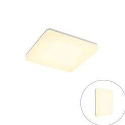 QAZQA Moderne quadratische Deckenleuchte inkl. LED - Plater