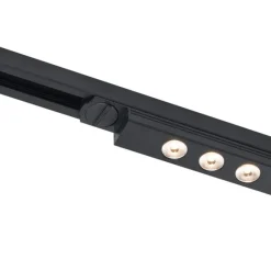 QAZQA Moderne schwarze Deckenleuchte für 1-Phasen-Schienensystem 15W 1170 lm 3000K - Iconic Tsiri