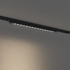 QAZQA Moderne schwarze Deckenleuchte für 1-Phasen-Schienensystem 15W 1170 lm 3000K - Iconic Tsiri