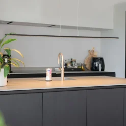 QAZQA Moderne schwarze Hängelampe 150 cm inkl. LED - Banda