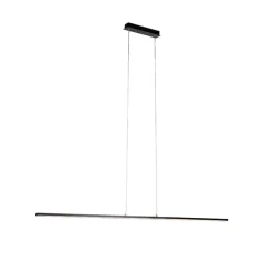 QAZQA Moderne schwarze Hängelampe 150 cm inkl. LED - Banda