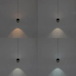 QAZQA Moderne schwarze Pendelleuchte für 1-phasiges Schienensystem inkl. LED - Magnetic Lance