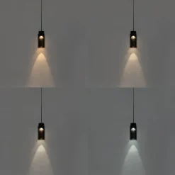 QAZQA Moderne schwarze Pendelleuchte für Schienensystem 1-phasig inkl. LED - Magnetic Vance