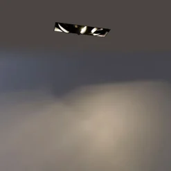 QAZQA Moderne Smart Einbau Spot schwarz trimmlos inkl. 3 GU10 Wifi - Oneon 3