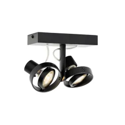 QAZQA Moderne Spot schwarz 2-Licht - Master 50