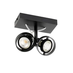 QAZQA Moderne Spot schwarz 2-Licht - Master 50