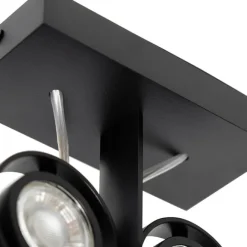 QAZQA Moderne Spot schwarz 2-Licht - Master 50