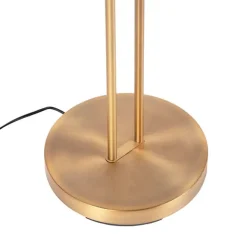 QAZQA Moderne Stehleuchte Bronze inkl. LED und Dimmer - Lexus