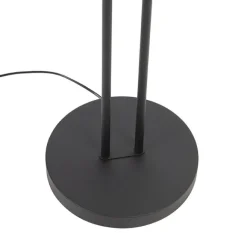 QAZQA Moderne Stehleuchte schwarz inkl. LED mit Lesearm - Divine