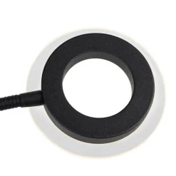 QAZQA Moderne Stehleuchte schwarz inkl. LED mit Lesearm - Divine