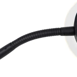 QAZQA Moderne Stehleuchte schwarz inkl. LED mit Lesearm - Divine