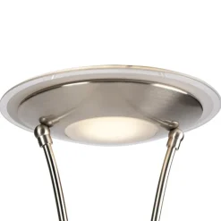 QAZQA Moderne Stehleuchte Stahl inkl. LED mit Lesearm - Ibiza