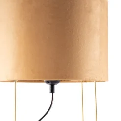 Honsel Moderne Tischlampe gelb mit Gold - Rosalina