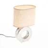 Honsel Moderne Tischlampe in Beige mit Stahl - Tohu