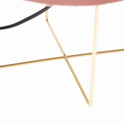 Honsel Moderne Tischlampe rosa mit Gold - Rosalina