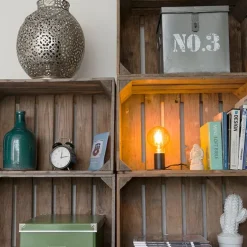 QAZQA Moderne Tischlampe schwarz - Facil