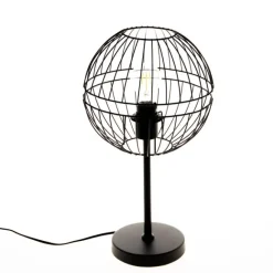 Honsel Moderne Tischlampe schwarz - Sphaera