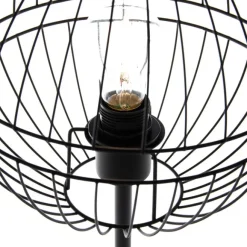 Honsel Moderne Tischlampe schwarz - Sphaera