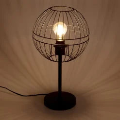 Honsel Moderne Tischlampe schwarz - Sphaera