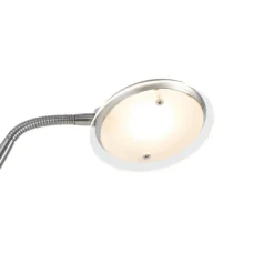 QAZQA Moderne Tischleuchte aus Stahl inkl. LED - Eva