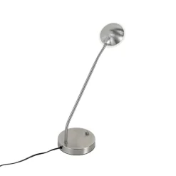 QAZQA Moderne Tischleuchte aus Stahl inkl. LED - Eva