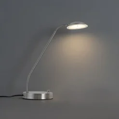 QAZQA Moderne Tischleuchte aus Stahl inkl. LED - Eva