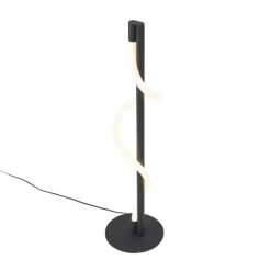 QAZQA Moderne Tischleuchte schwarz inkl. LED 3-Stufen-Dimmbar - Twirl