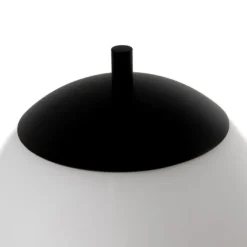 Honsel Moderne Tischleuchte schwarz mit Opalglas inkl. LED 3-Stufen-dimmbar - Djent