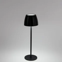 Light Trend Moderne Tischleuchte schwarz 3-stufig dimmbar wiederaufladbar - Dolce