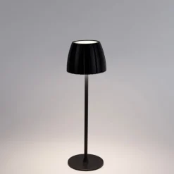 Light Trend Moderne Tischleuchte schwarz 3-stufig dimmbar wiederaufladbar - Dolce