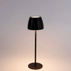 Light Trend Moderne Tischleuchte schwarz 3-stufig dimmbar wiederaufladbar - Dolce