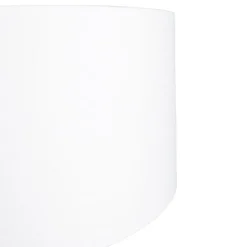 QAZQA Moderne Wandbogenlampe Stahl mit weißem Schirm 50/50/25 verstellbar