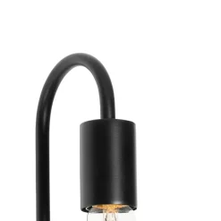 QAZQA Moderne Wandlampe schwarz mit Glas - Roslini