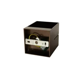 QAZQA Moderne Wandleuchte aus dunkler Bronze – Transfer Groove