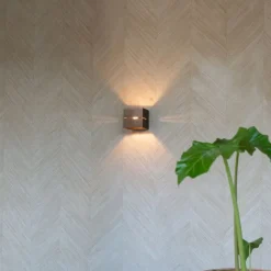 QAZQA Moderne Wandleuchte aus dunkler Bronze – Transfer Groove