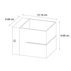 QAZQA Moderne Wandleuchte aus dunkler Bronze – Transfer Groove