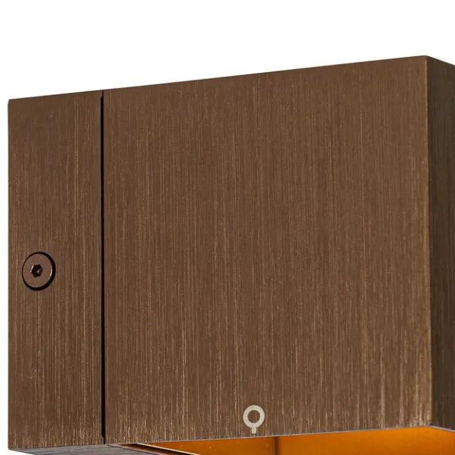 QAZQA Moderne Wandleuchte aus dunkler Bronze – Transfer