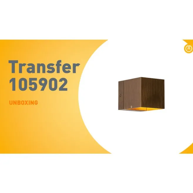 QAZQA Moderne Wandleuchte aus dunkler Bronze – Transfer