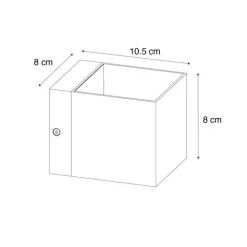 QAZQA Moderne Wandleuchte aus dunkler Bronze – Transfer