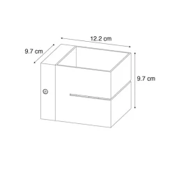 QAZQA Moderne Wandleuchte Beige G9 Quadratisch - Transfer