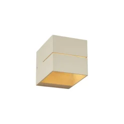 QAZQA Moderne Wandleuchte Beige G9 Quadratisch - Transfer