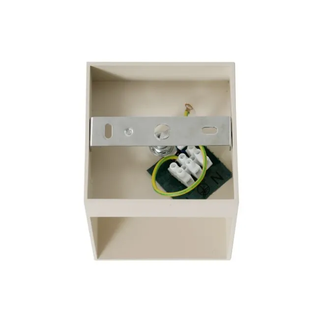 QAZQA Moderne Wandleuchte Beige G9 Quadratisch - Transfer