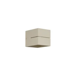 QAZQA Moderne Wandleuchte Beige G9 Quadratisch - Transfer