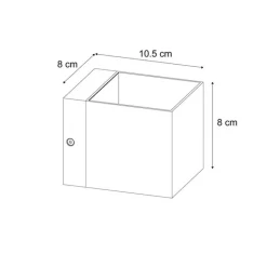 QAZQA Moderne Wandleuchte Beige G9 Quadratisch - Transfer