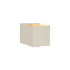 QAZQA Moderne Wandleuchte Beige G9 Quadratisch - Transfer