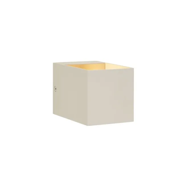 QAZQA Moderne Wandleuchte Beige G9 Quadratisch - Transfer