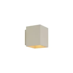 QAZQA Moderne Wandleuchte Beige G9 Quadratisch - Sola