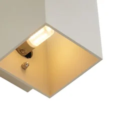 QAZQA Moderne Wandleuchte Beige G9 Quadratisch - Sola