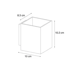 QAZQA Moderne Wandleuchte Beige G9 Quadratisch - Sola
