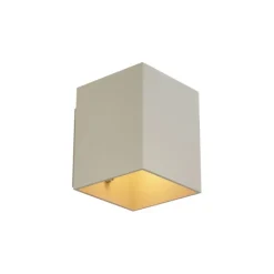 QAZQA Moderne Wandleuchte Beige G9 Quadratisch - Sola
